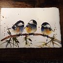 My project for course: Artistic Watercolor Techniques for Illustrating Birds . Ilustrasi tradisional, Lukisan Cat Air, Gambar Realistis & Ilustrasi Naturalistik proyek oleh Mariann Hegedűs - 05.04.2023