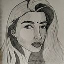 Retrato a línea con grafito. Un projet de Beaux Arts, Esquisse , Dessin, Dessin de portrait, Carnet de croquis, Design  et Illustration traditionnelle de Fernando Nesa Ramírez - 07.05.2023