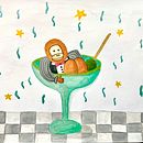 Mi proyecto del curso: Ilustración de personajes imaginarios con acuarela. Un projet de Conception de personnages, Peinture, Dessin, Aquarelle et Illustration jeunesse de Yetzi Cortés - 08.05.2023