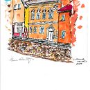 Mój projekt z kursu: Rysunek architektoniczny: kolor i artystyczna ekspresja. Een project van  Schetsen,  Architecturale illustratie y Sketchbook van Marcin Gancarczyk - 11.05.2023