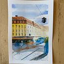 My project for course: Urban Sketching: Create Expressive Cityscapes. Painting, Sketching, Drawing, Watercolor Painting, Sketchbook, Ink Illustration, and Traditional illustration project by Emilie Kristensen-McLachlan - 05.12.1989