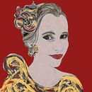 Mein Abschlussprojekt für den Kurs: Illustration von stilvollen Porträts mit Mischtechniken. Een project van Traditionele illustratie,  Beeldende kunst, Digitale illustratie,  Acr y lschilderij van heidi_vonarx - 12.05.2023