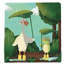 Rainy friends. Un proyecto de Ilustración tradicional, Diseño de personajes, Dibujo, Ilustración digital e Ilustración infantil de Chloé CHAUFRAY - 22.11.2022