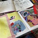 Obsessive Re-Packing: My Project for Exploratory Sketchbook. Un progetto di Illustrazione tradizionale, Bozzetti, Creatività, Disegno, Pittura ad acquerello, Sketchbook e Pittura gouache di Chandler Wilson - 11.05.2023