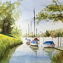 Mi proyecto del curso: Pintura en acuarela de paisajes marinos. Painting, Watercolor Painting, and Naturalistic Illustration project by Inés Valls - 05.13.2023