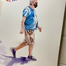 Meu projeto do curso:  Sketching de pessoas em aquarela . Schițe, Pictură în acuarelă și Figura Desen de bezerrarafa25 - 05.14.2023