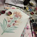 Acuarelas Artesanales. Arts, Crafts, Fine Arts, Painting, Watercolor Painting, DIY, Color Theor, Traditional illustration, Botanical Illustration, and Naturalistic Illustration project by Lesly Gallegos Andrade - 05.14.2023