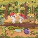 Mein Abschlussprojekt für den Kurs: Von der Natur inspiriert: Illustriere niedliche Charaktere. Un progetto di Character design, Disegno, Illustrazione digitale e Disegno digitale di Simone - 15.05.2023
