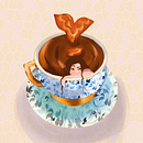Mermaid Breakfast. Design de personagens, Ilustração tradicional, e Criatividade projeto de Ana Isabel García Díaz - 15.05.2023