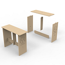 Mesa CNC para trabajar de pie. Furniture Design, Making, Industrial Design, Product Design, and Woodworking project by Olga Moreno - 05.16.2023
