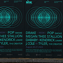 Sistema modular para evento de musica NYK. Un projet de Direction artistique, Br, ing et identité, Design graphique, Conception numérique , et Communication de cobelidesign - 16.05.2023