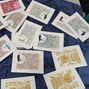 Lino printing. Printing, and Textile Printing project by Hazel - 05.17.2023