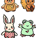 Cute group of characters. Un projet de Illustration traditionnelle de Beatriz Barroso - 17.05.2023