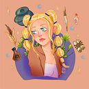 Mi proyecto del curso: Retrato de personajes estilo cartoon con Procreate . Desain Karakter, Ilustrasi Digital, Gambar Digital, Dan Lukisan Digital proyek oleh Laura Guerrero - 05.14.2023