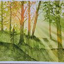 First attempt at Dreamy Landscape. Watercolor Painting project by Rebecca - 05.17.2023