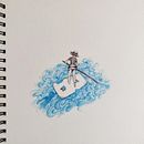 Il mio progetto del corso: Illustrazione artistica surrealista con penna a sfera. Ilustração tradicional, Desenho, Desenho artístico e Ilustração com tinta projeto de Ilaria - 17.05.2023