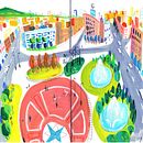Mon projet du cours : Sketchbook de peintures à la gouache. Projekt z dziedziny Trad, c, jna ilustracja, Sketching,  R, sunek,  R, sunek architektoniczn, Sketchbook i Malowanie gwaszami użytkownika Anne-Laure Grimaud - 18.05.2023