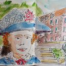 Aquarellsketching: Express your ideas - my final project. Een project van Traditionele illustratie,  Schetsen,  Creativiteit,  Tekening, Aquarelschilderen y Sketchbook van stefan_509351 - 18.05.2023