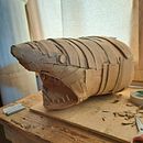Il mio progetto del corso: Sculture di cartone per principianti. Projekt z dziedziny Projektowanie postaci, Craft, Rzeźba i Papercraft użytkownika Lorenzo Lucenti - 19.05.2023