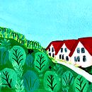 Mein Abschlussprojekt für den Kurs: Reiseskizzenbuch-Illustration mit Gouache. Projekt z dziedziny  Malarstwo,  Rysunek, Sketchbook i Malowanie gwaszami użytkownika Katja Schmitt - 19.05.2023