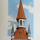 Mi proyecto del curso: Dibujo arquitectónico con realismo, riqueza y detalle. Een project van Architectuur,  Schetsen,  Tekening, Realistische tekening y  Architecturale illustratie van clapacegu - 20.05.2023