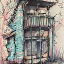 My project for course: Expressive Architectural Sketching with Colored Markers . Schițe, Desen, Ilustrație arhitecturală, Caiet de schițe & Ilustrație cu cerneală de Russ Parker - 05.15.1993