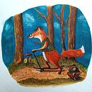 Mein Abschlussprojekt für den Kurs: Gouache: Naturwelten aus der Fantasie malen. Un proyecto de Diseño de personajes, Pintura, Dibujo, Ilustración infantil y Pintura gouache de Gretel Schwe - 21.05.2023