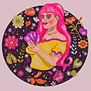 Meu projeto do curso: Retrato ilustrado com elementos botânicos. Traditional illustration, Digital Illustration, Botanical Illustration, and Digital Drawing project by Ju Cristina - 05.21.2023
