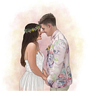 Commissioned Portrait Illustration. Projekt z dziedziny Trad, c, jna ilustracja i Design użytkownika zoe shackleton - 22.05.2023