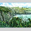 Jersey North Coast - Watercolour. Un proyecto de Ilustración tradicional y Pintura a la acuarela de Martyn Aubert - 23.05.2023