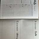 Mein Abschlussprojekt für den Kurs: Einführung zum illustrierten Bullet Journal . Traditional illustration, Lettering, Drawing, H, and Lettering project by Carmen Garcia - 05.25.2023