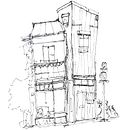 My project for course: Expressive Architectural Sketching with Colored Markers . Membuat sketsa, Menggambar, Ilustrasi Arsitektur, Buku sketsa & Ilustrasi Tinta proyek oleh Swara - 05.24.2023