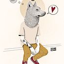 ANIMAL ATTITUDE. Un progetto di Illustrazione tradizionale e Pittura digitale di Susanne Igelmund - 26.05.2023