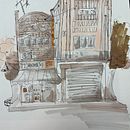Meu projeto do curso: Desenho arquitetônico expressivo com marcadores coloridos. Sketching, Drawing, Architectural Illustration, Sketchbook & Ink Illustration project by sofiamvideira - 02.25.2023