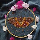 Técnicas de bordado: Mariposa Mágica. Embroider, and Textile Design project by Viviana Roa Cárdenas - 05.27.2023