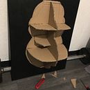 Mon projet du cours : Sculptures en carton pour débutants  Gorille au cigare. Een project van Ontwerp van personages, Craft,  Beeldende kunst y Beeldhouwwerk van Jean-luc Kazandjian - 28.05.2023