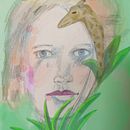 Mein Abschlussprojekt für den Kurs: Illustriertes Porträt mit Aquarell. Projekt z dziedziny Trad, c, jna ilustracja,  Sztuki piękne,  Malarstwo,  R, sunek, Malowanie akwarelą, Portret,  R, sunek art, st i czn użytkownika Anja Rz. - 28.05.2023