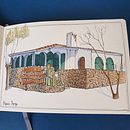 House sketch in Uquía, Province of Jujuy, Argentina. Een project van Architectuur y Schilderij van victoria_draganova - 29.05.2023