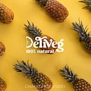 Logo DeliVeg. Een project van  Ontwerp,  Br, ing en identiteit, Grafisch ontwerp y Logo-ontwerp van Maria Canut Grau - 15.05.2023