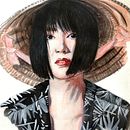 Final Project: Girl Wearing Leaf Hat. Un projet de Beaux Arts, Peinture, Aquarelle , et Dessin de portrait de Jeff Severson - 29.05.2023