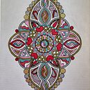 My project for course: Painting Acrylic Mandalas with Professional Techniques. Een project van Schilderij,  Tekening,  Acr y lschilderij van Cheryl Whiteley - 29.05.2023