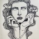 Rose Trap ⚶. Un projet de Illustration traditionnelle, Illustration numérique , et Conception de tatouage de Osa Barbosa - 30.05.2023