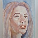 My project for course: Artistic Portrait with Watercolors. Projekt z dziedziny  Sztuki piękne, Malowanie akwarelą, Portret i  Malarstwo użytkownika titti1984 - 30.05.2023