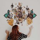 Mi proyecto del curso: Murales de collage con papel: crea obras inspiradas en la naturaleza. Un progetto di Artigianato, Collage, Papercraft, Interior Design e Illustrazione botanica di Eliana Ramponi - 14.01.2023