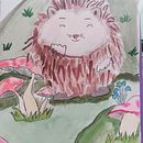 Puerco espin. Traditional illustration project by Atzirit Frías - 02.23.2023