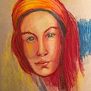 My project for course: Expressive Portrait Drawing with Soft Pastels. Un projet de Illustration traditionnelle, Beaux Arts, Dessin, Dessin de portrait , et Dessin artistique de Anna-Maria Säntti - 04.06.2023