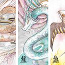 Watercolor Creature Project. Projekt z dziedziny Trad, c, jna ilustracja i Malowanie akwarelą użytkownika Walden Illustrator - 05.06.2023