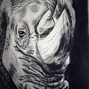 Rinoceronte. Een project van Traditionele illustratie van Montse Resendiz - 06.06.2023