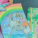 Couple portrait - Playful Illustration with Watercolor & Colored Pens. Un progetto di Illustrazione tradizionale, Pittura, Pittura ad acquerello, Disegno di ritratti e Disegno con matite colorate di b4dw8ypdjm - 05.06.2023