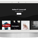 Web de la escritora ficticia Hellen P. Lovecraft . % Elena Rodríguez tarafından hazırlanan Web Tasarımı, Web Geliştirme, CSS, HTML, Dijital Ürün Tasarımı, Ve Programlama projesi - 06.08.2023